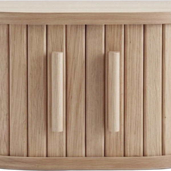 Sengebord / natbord Nordique Design META - natur/hvid træ, H20ÃB40ÃD30 cm